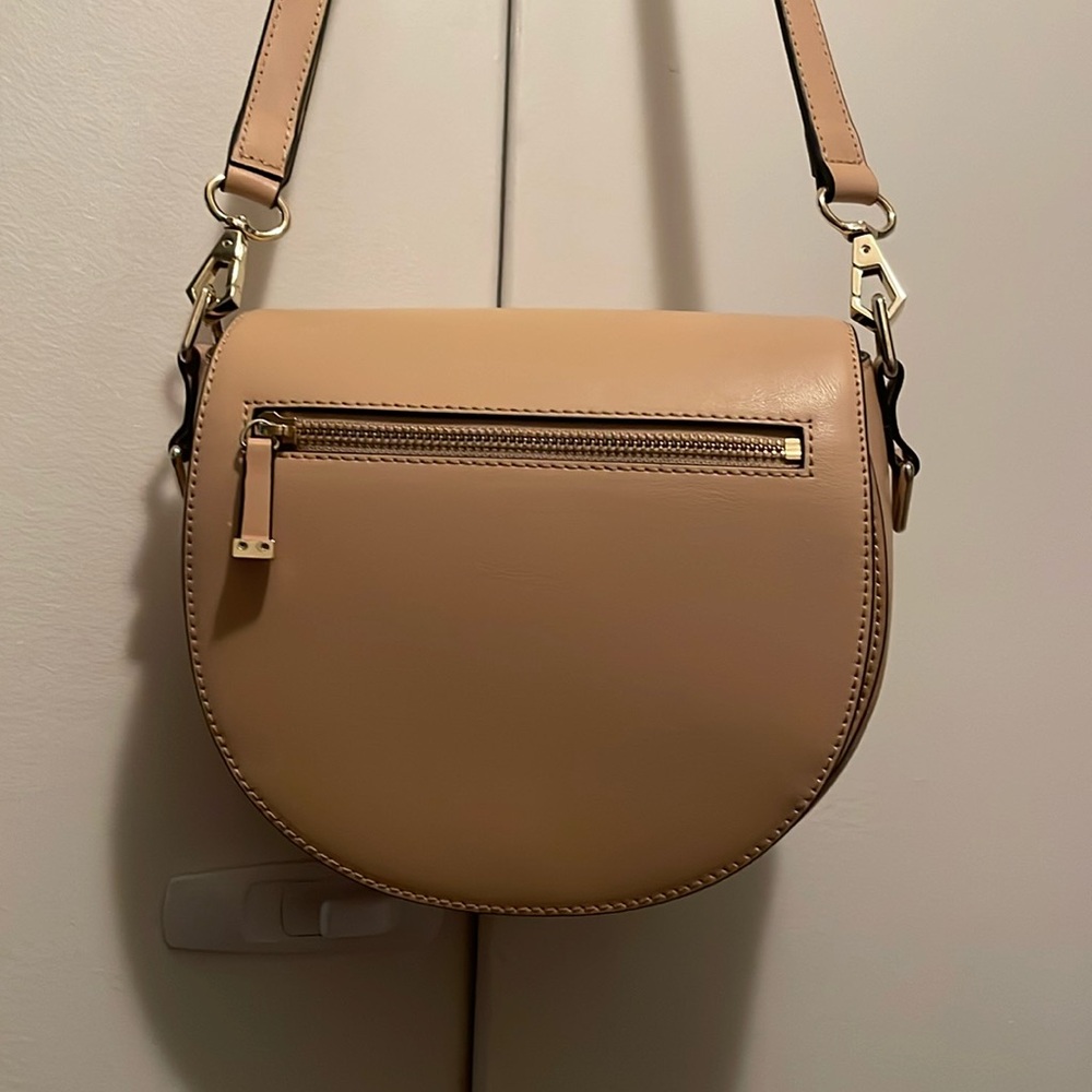 Rebecca Minkoff beige saddle bag style crossbody